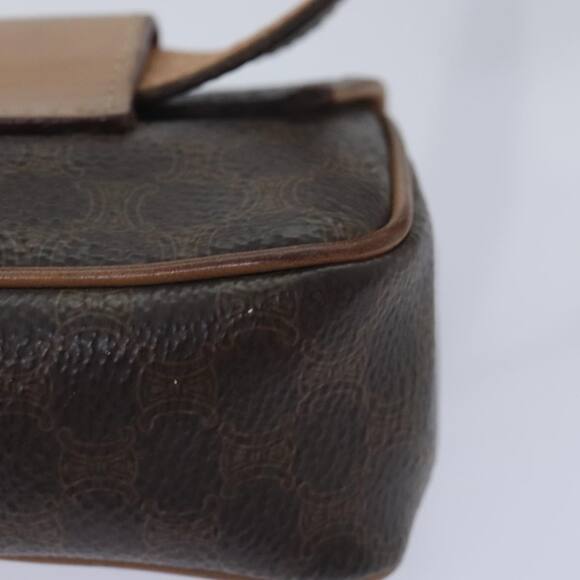 CELINE Macadam Canvas Waist Bag Pvc Leather Brown Gold - Picture 14 of 16